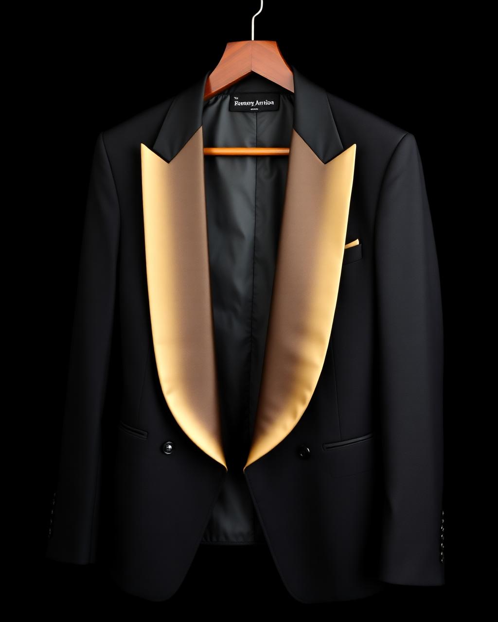 Smoking Revers Satin Or